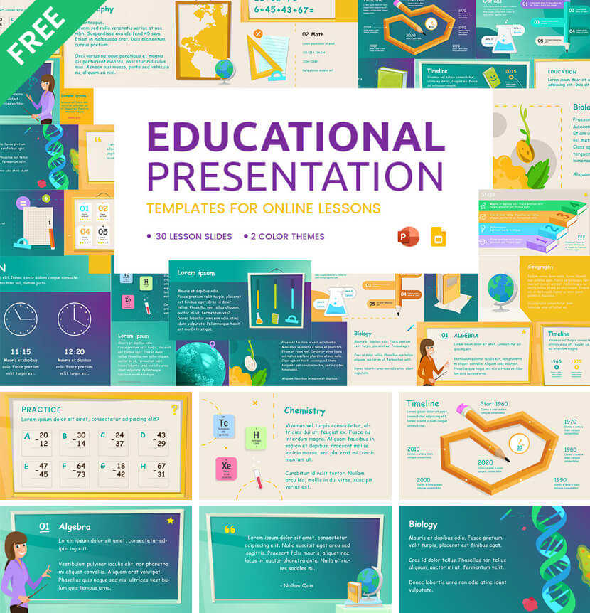 Mẫu powerpoint cho giáo viên dạy online