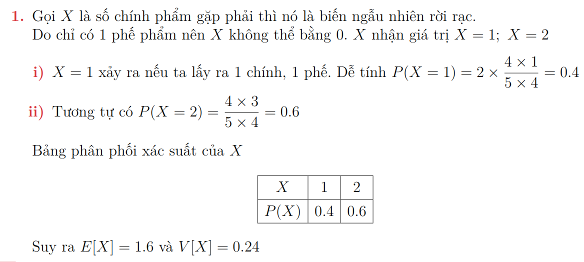 Bài tập Biến ngẫu nhiên và luật phân phối xác suất 6