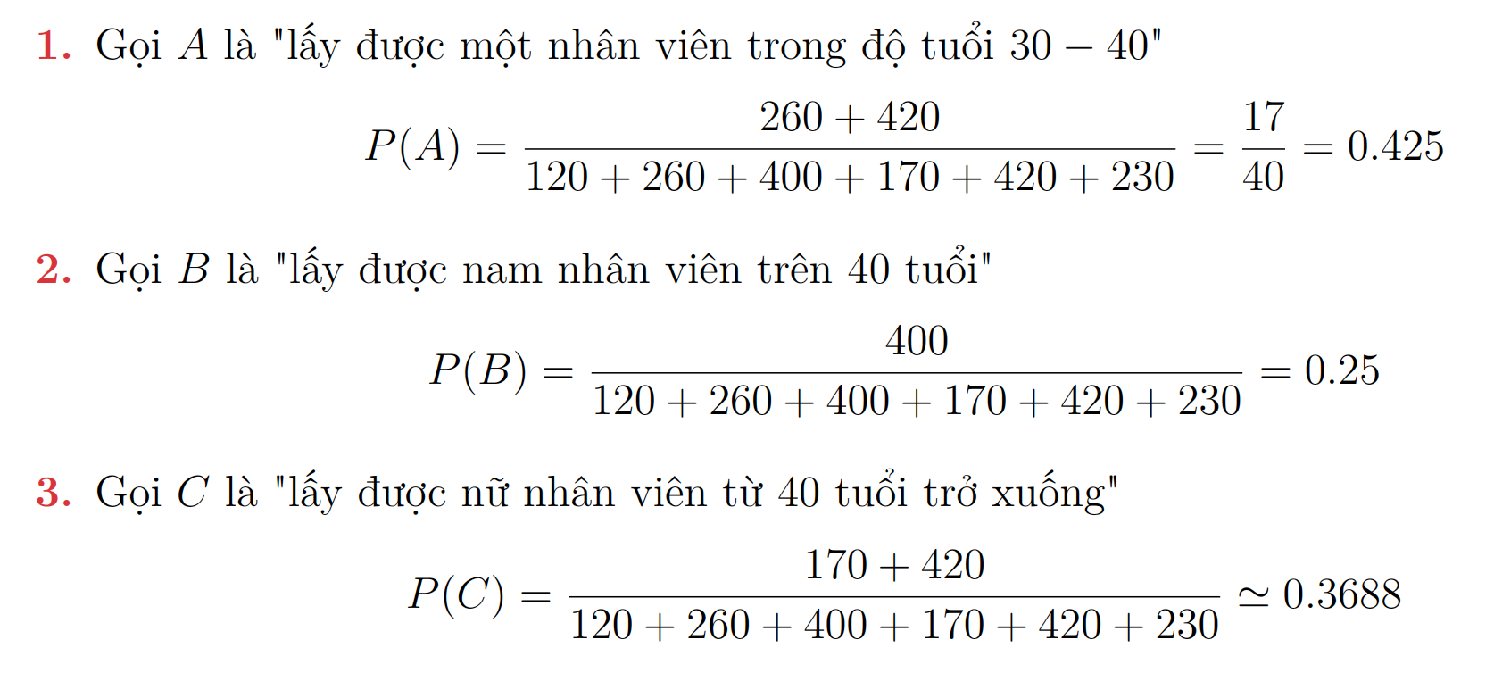 Bài tập Các sự kiện ngẫu nhiên và phép tính xác suất 1
