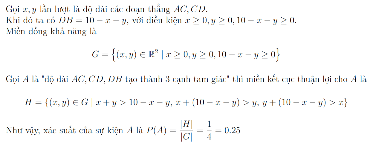 Bài tập Các sự kiện ngẫu nhiên và phép tính xác suất 15