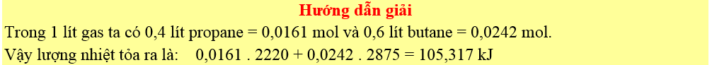 Bài toán năng lượng hóa học đốt cháy nhiên liệu 8
