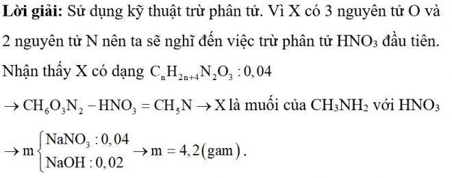 Biện luận công thức muối amoni hữu cơ đầy đủ chi tiết 1