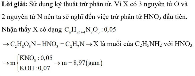 Biện luận công thức muối amoni hữu cơ đầy đủ chi tiết 2