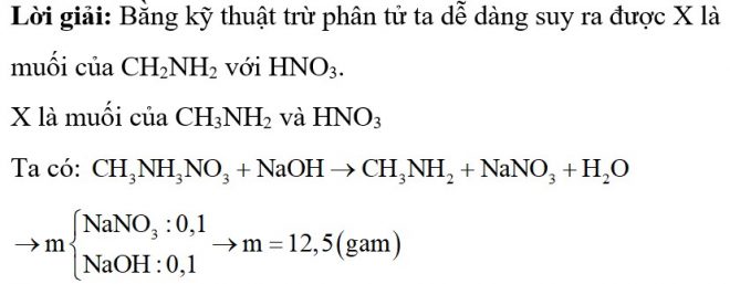 Biện luận công thức muối amoni hữu cơ đầy đủ chi tiết 5