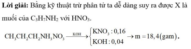 Biện luận công thức muối amoni hữu cơ đầy đủ chi tiết 6