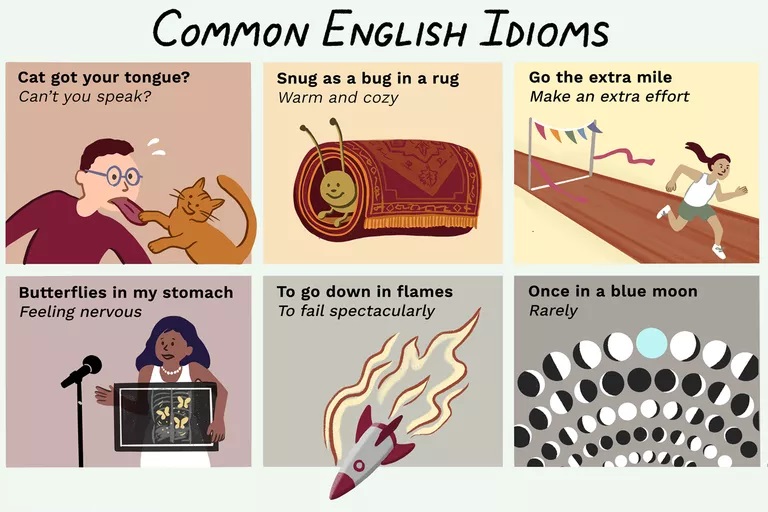các idioms thông dụng trong tiếng Anh