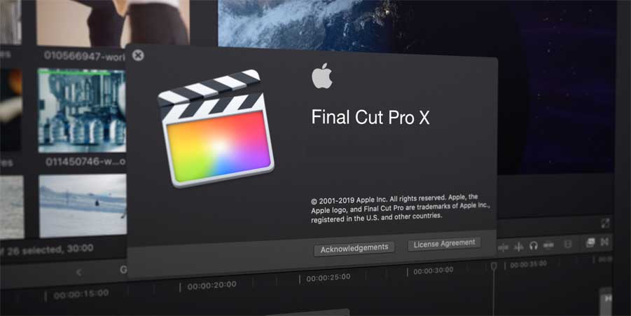 Các phím tắt trong Final Cut Pro X