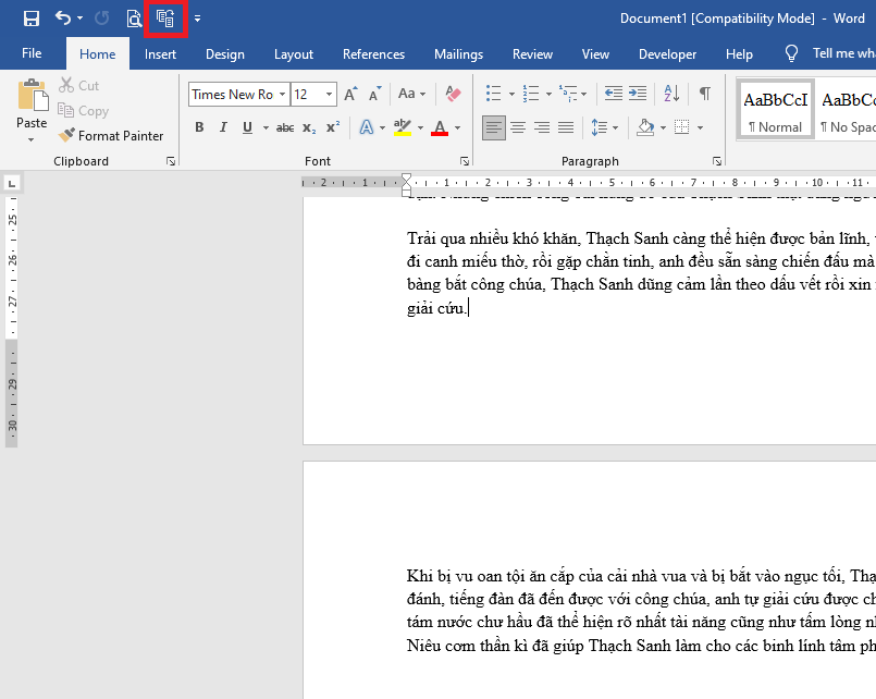 Cách dồn văn bản nằm trọn trong một trang Word 8