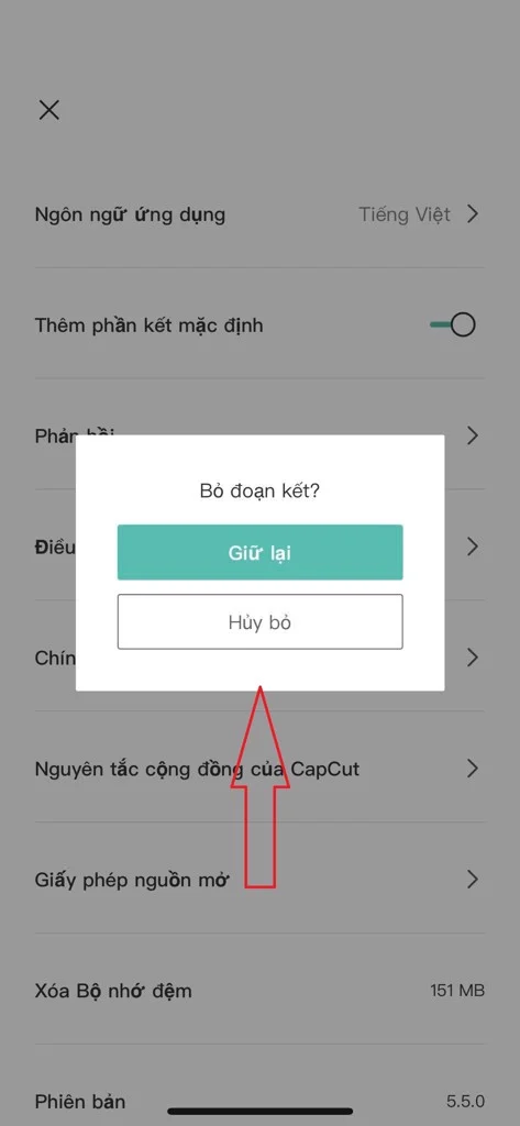Cách lưu video Capcut không logo