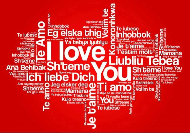 Cách nói I LOVE YOU bằng nhiều thứ tiếng