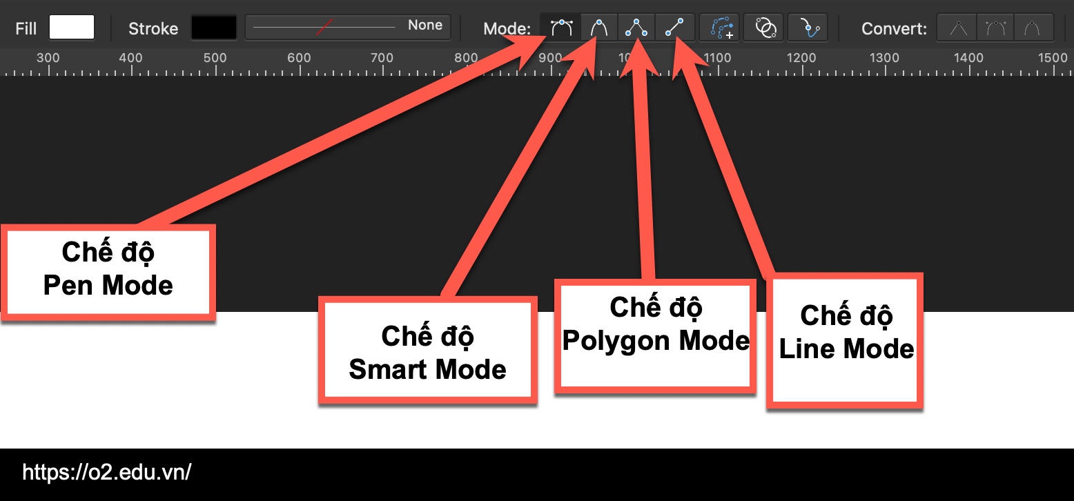 Chế độ Pen Tool trong Affinity Designer