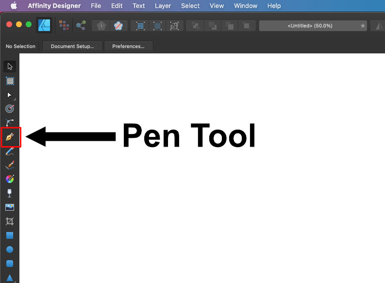 Cách sử dụng công cụ Pen Tool trong Affinity Designer 1