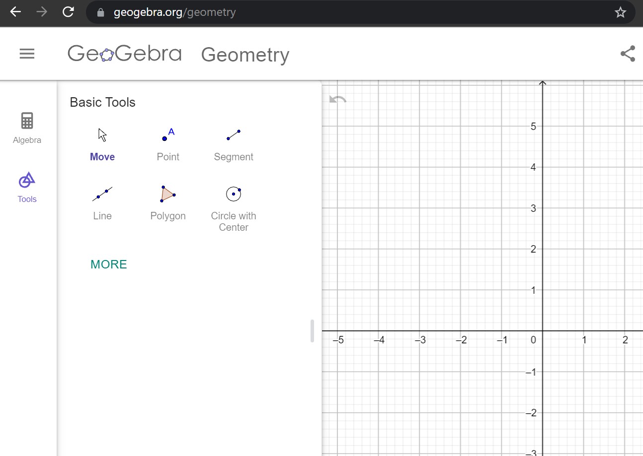 phan mem geogebra online trên web