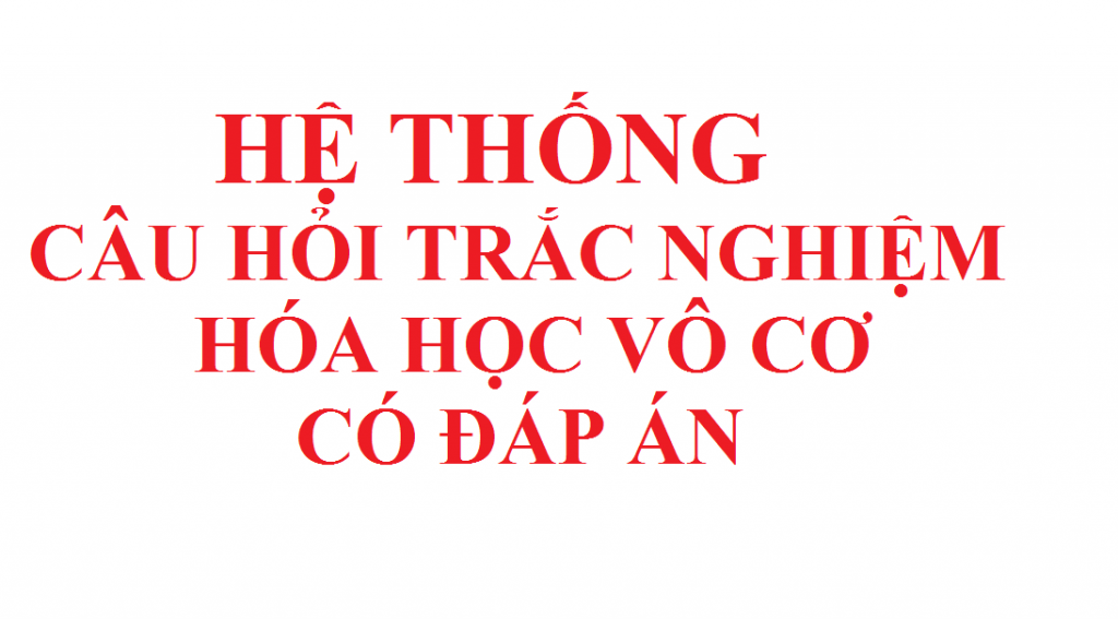 Ly thuyet hoa hoc vo co