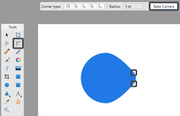 Công cụ Corner Tool của Affinity Designer 3