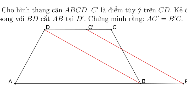 Hình thang cân ABCD - Câu 2.2.1