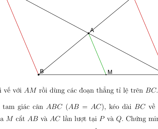 Hệ thức nghịch đảo qua trung tuyến AM - Câu 2.2.2