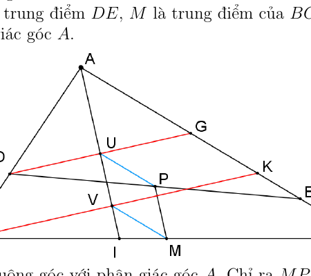 Trung điểm PM song song phân giác - Câu 2.2.5