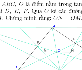 Định lý Ptolemy cho tứ giác nội tiếp - Câu 2.3.1
