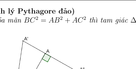 Định lý Pythagore đảo