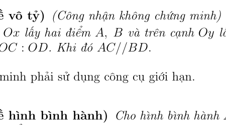 Bổ đề hình bình hành