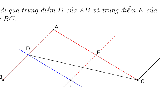 Đường trung bình trong tam giác - Định lý 2.1.1