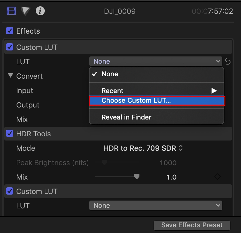Hướng dẫn chi tiết cách thêm và sử dụng LUTs trên Final Cut