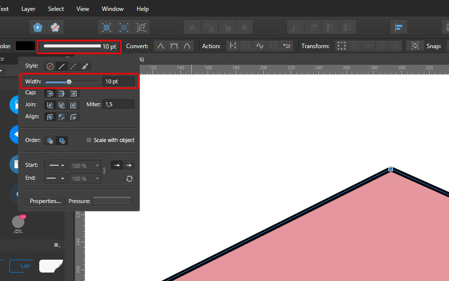 Hướng dẫn công cụ Node Tool trong Affinity Designer 10