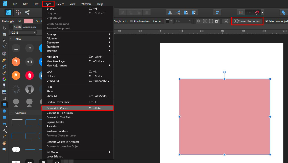 Hướng dẫn công cụ Node Tool trong Affinity Designer 2
