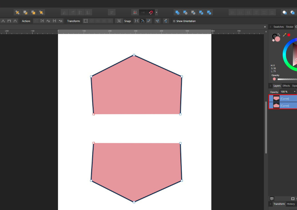 Hướng dẫn công cụ Node Tool trong Affinity Designer 16