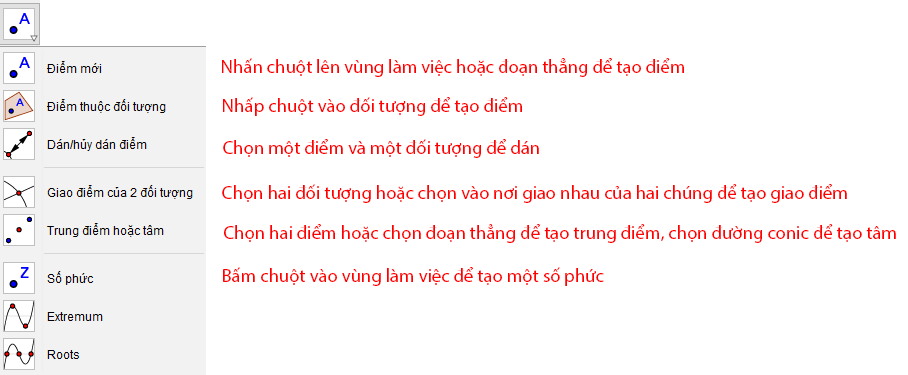 Hướng dẫn sử dụng phần mềm Geogebra 6