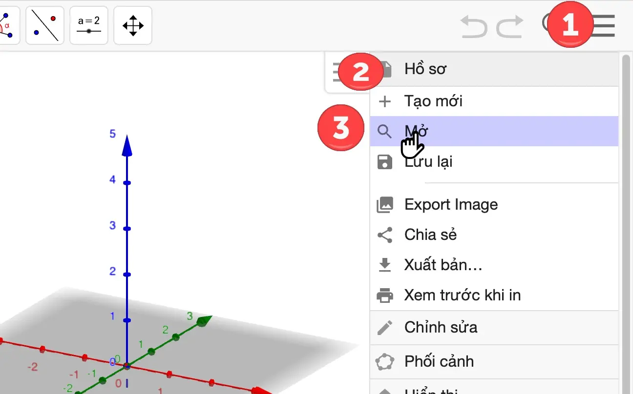 Hướng dẫn sử dụng phần mềm Geogebra