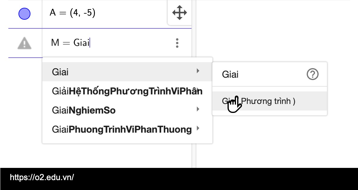 Hướng dẫn sử dụng phần mềm Geogebra 3