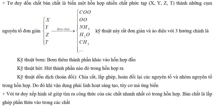Phương pháp tư duy dồn chất xếp hình giải bài tập hóa học hữu cơ - Phần 1 6