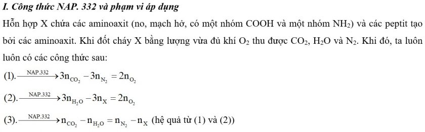 Tổng hợp kĩ thuật phương pháp giải bài tập peptit đầy đủ chi tiết 1