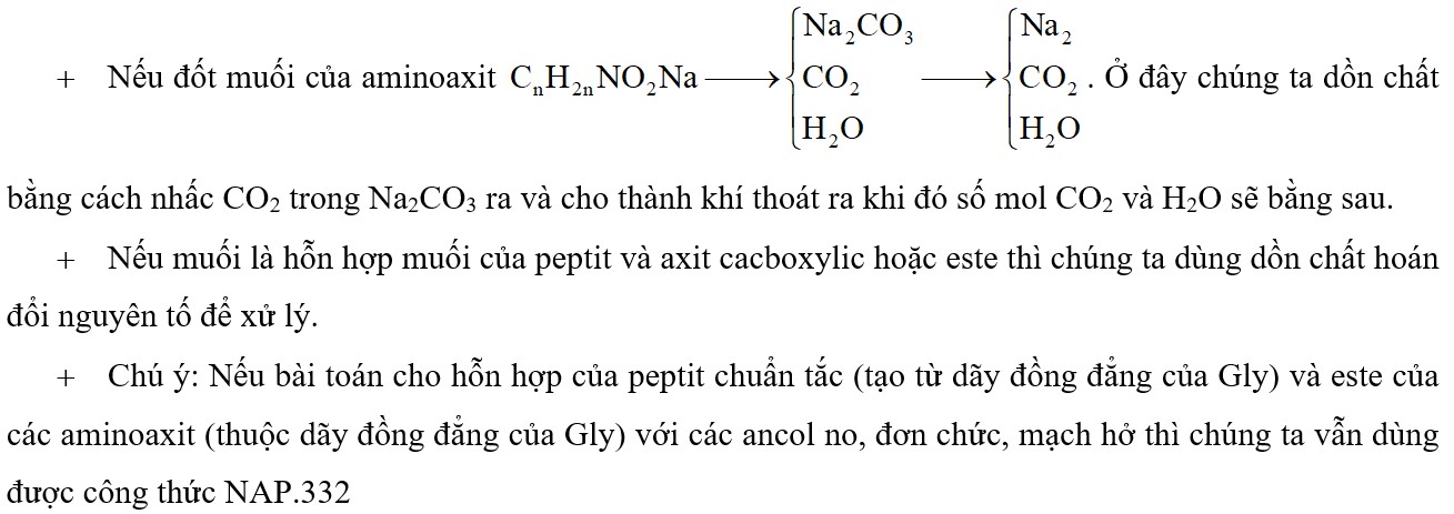 Tổng hợp kĩ thuật phương pháp giải bài tập peptit đầy đủ chi tiết 12