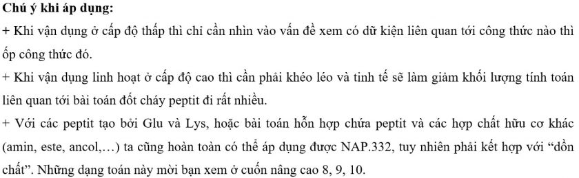 Tổng hợp kĩ thuật phương pháp giải bài tập peptit đầy đủ chi tiết 3