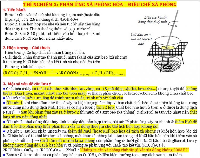 Tổng hợp thí nghiệm este chất béo hay và khó có đáp án chi tiết 3