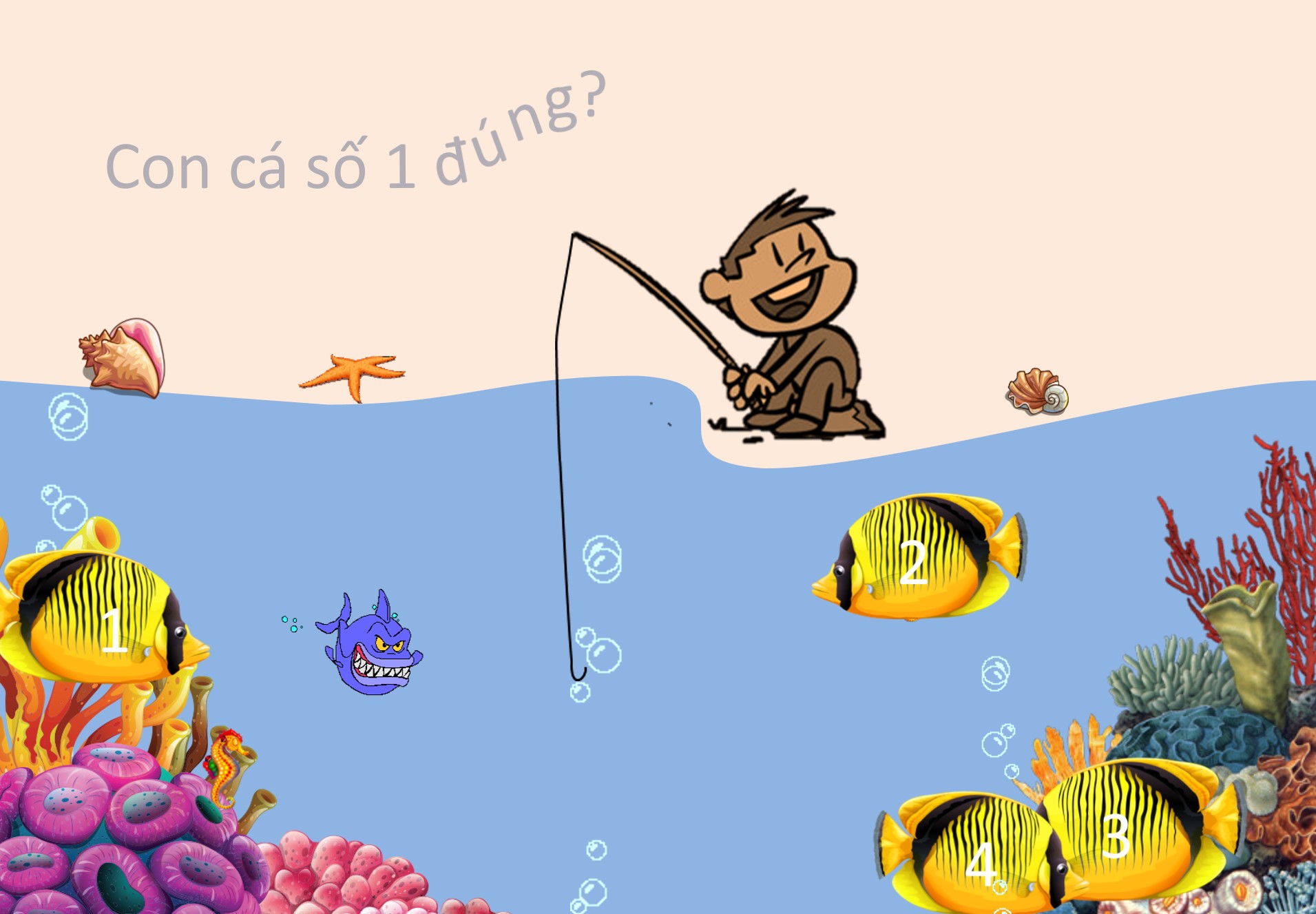 trò chơi câu cá powerpoint