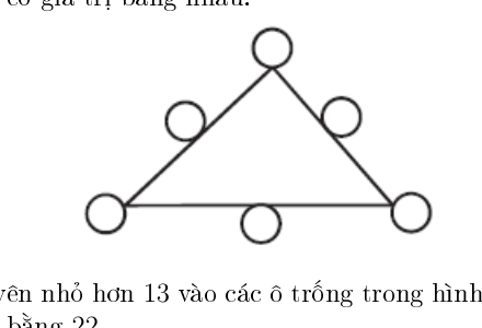 Ba vòng tròn giao nhau - Bài 3.18
