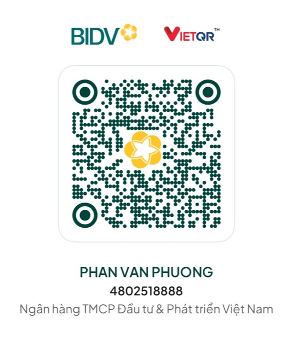 Mã QR chuyển khoản BIDV 4802518888 - PHAN VAN PHUONG